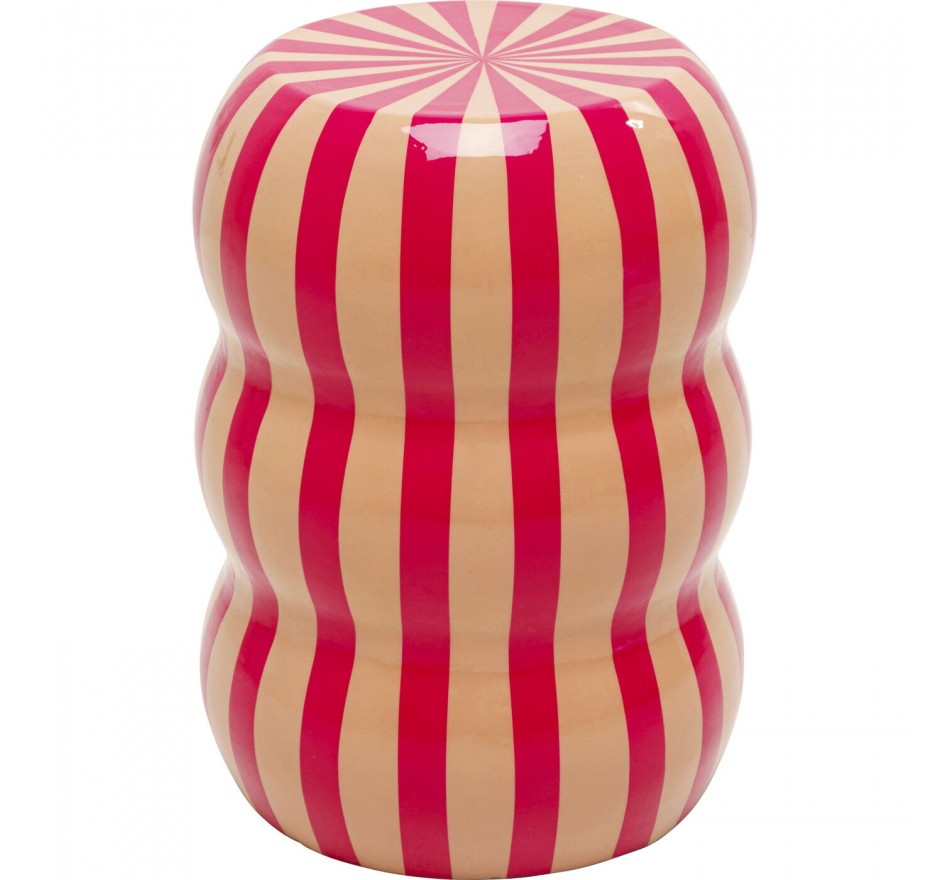 Side Table Candy Ø30cm pink and beige Kare Design