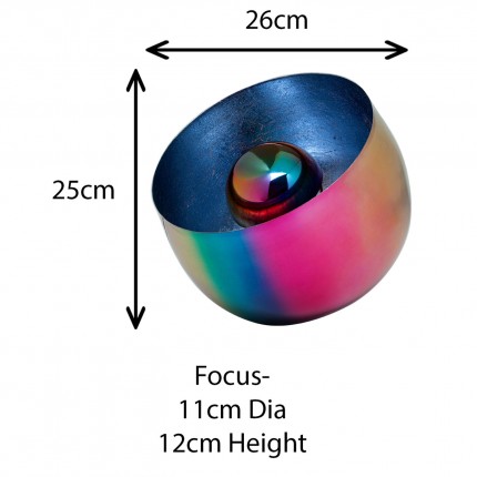 Tafellamp Rainbow Ø26cm blauw Kare Design