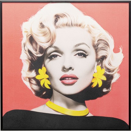 Framed Picture Diva 60x60cm blonde Kare Design