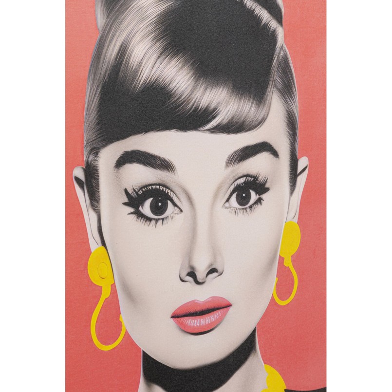 Tableau encadré Diva Brunette 60x60cm