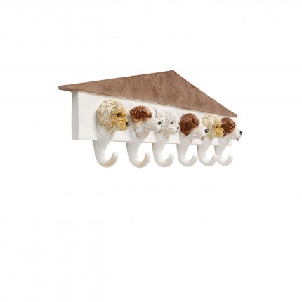 Wand Kapstok honden wit 65cm Kare Design
