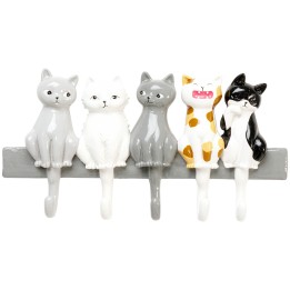 Wand Kapstok zingende katten Kare Design