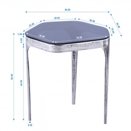 Bijzettafel Mistral (2/Set) Kare Design