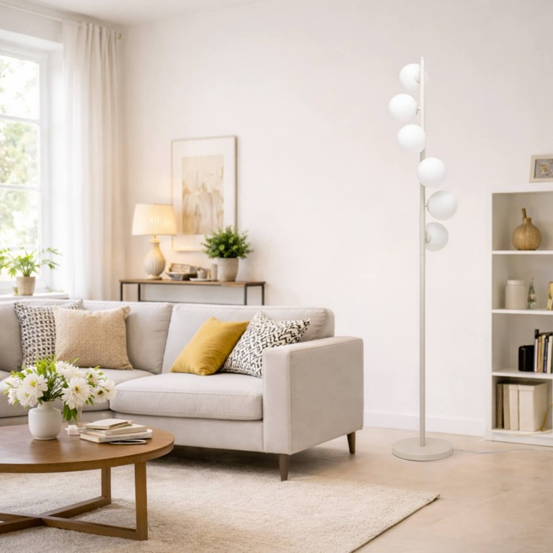 Floor Lamp Scala Balls 160cm beige Kare Design
