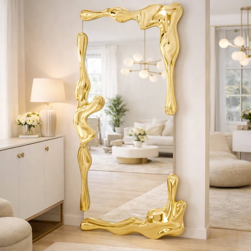 Spiegel Lava 180x90cm goud Kare Design