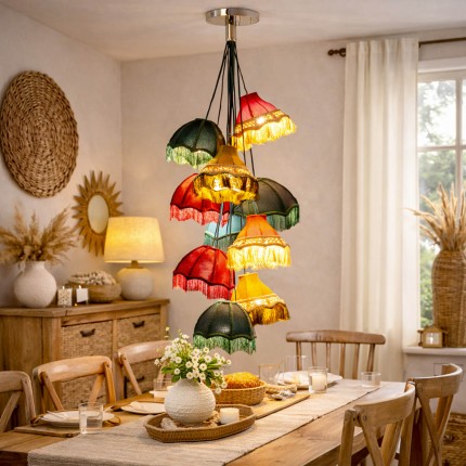 Hanglamp Saloon Fringes 10 Kare Design