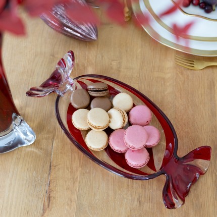 Serveerschaal rode snoep 34cm Kare Design