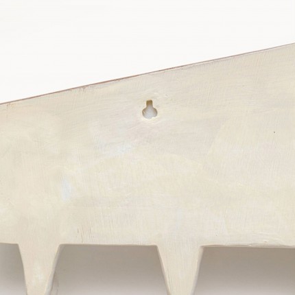 Wall Coat Rack dogs white 65cm Kare Design
