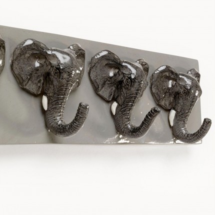 Wall Coat Rack elephants 50cm Kare Design