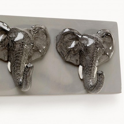 Wall Coat Rack elephants 50cm Kare Design