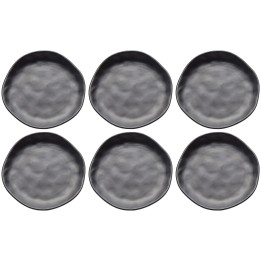 Matt black ceramic plates -Organic- Kare Design