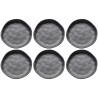 Matt black ceramic plates -Organic- Kare Design