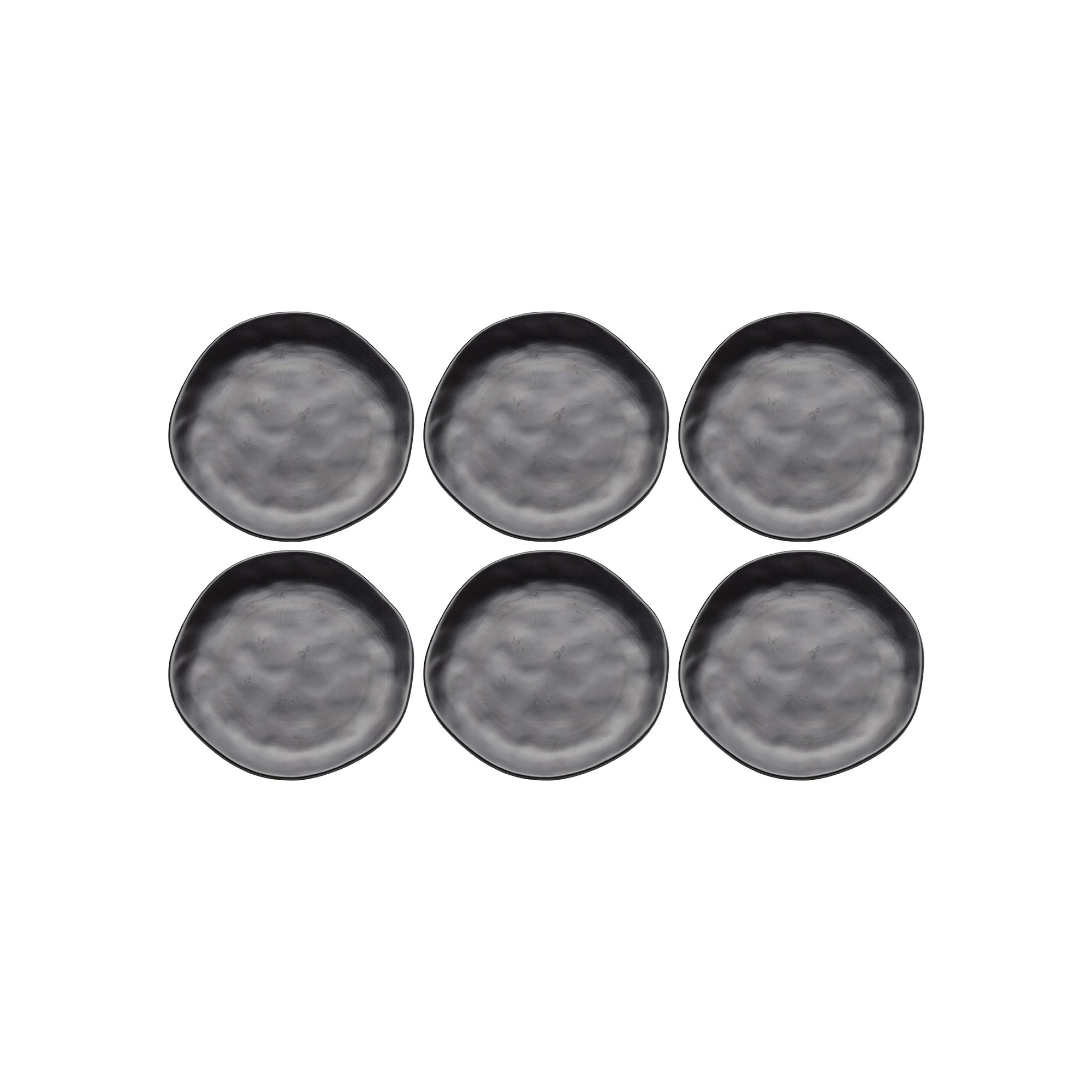 Borden Organic Ø20cm zwart (6/Set) Kare Design