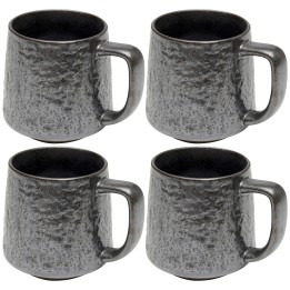 Zwarte steengoed mokken - Kosmos - Kare Design