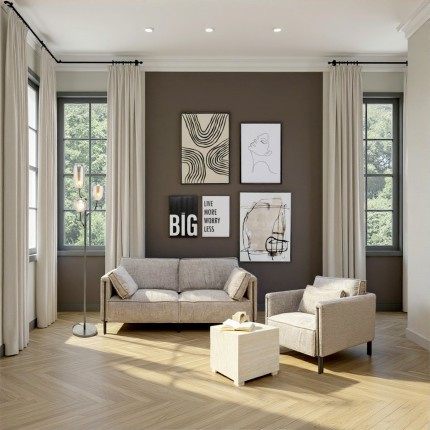 Painting Frame Dust 100x100cm grey Kare Design