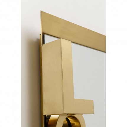 Spiegel Love 3D 40x110cm goud Kare Design