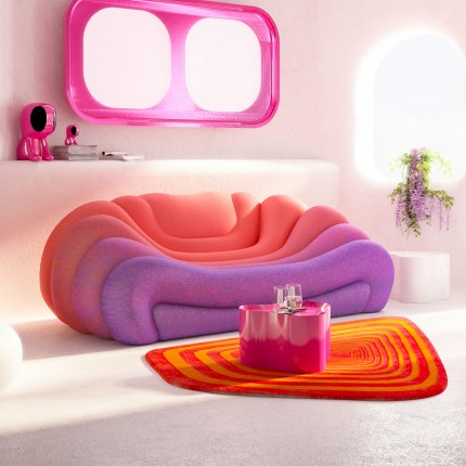 Salontafel Lotus 30cm roze Kare Design