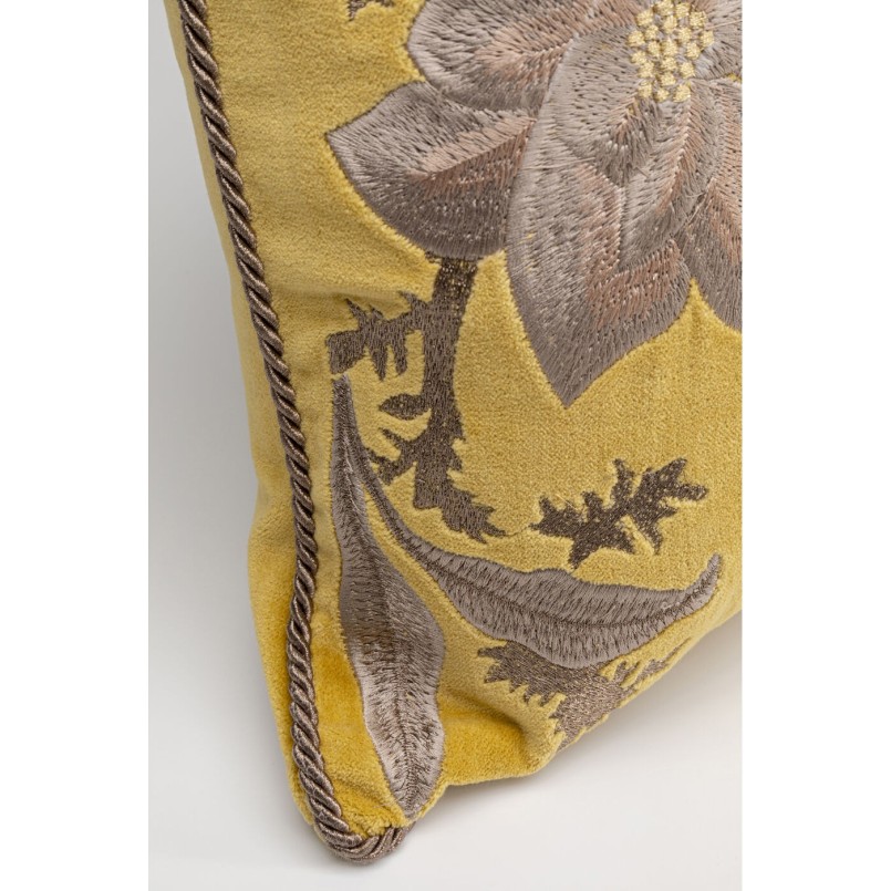 Coussin Lovely Flowers jaune 60x40cm
