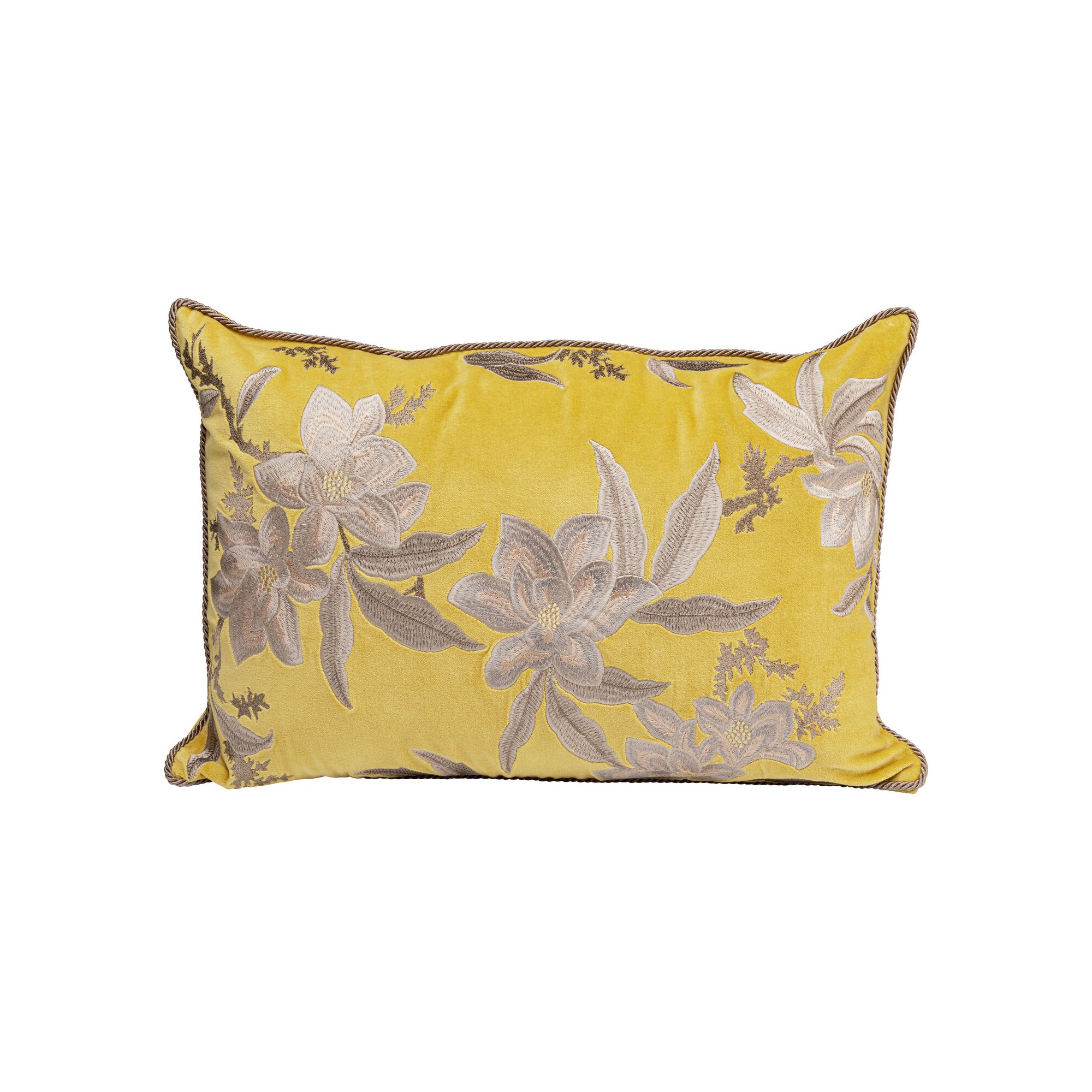 Coussin Lovely Flowers jaune 60x40cm