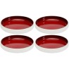 Red porcelain plates set of 6 - Colorino - Kare Design