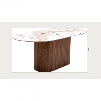 Eettafel Ruben 200x100cm Kare Design