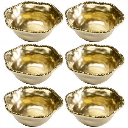 Kommen Bell goud Ø16cm (6/Set) Kare Design
