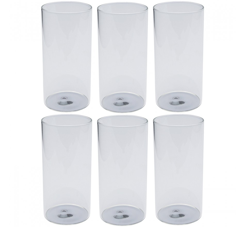 Waterglazen Electra zilver (6/set) Kare Design