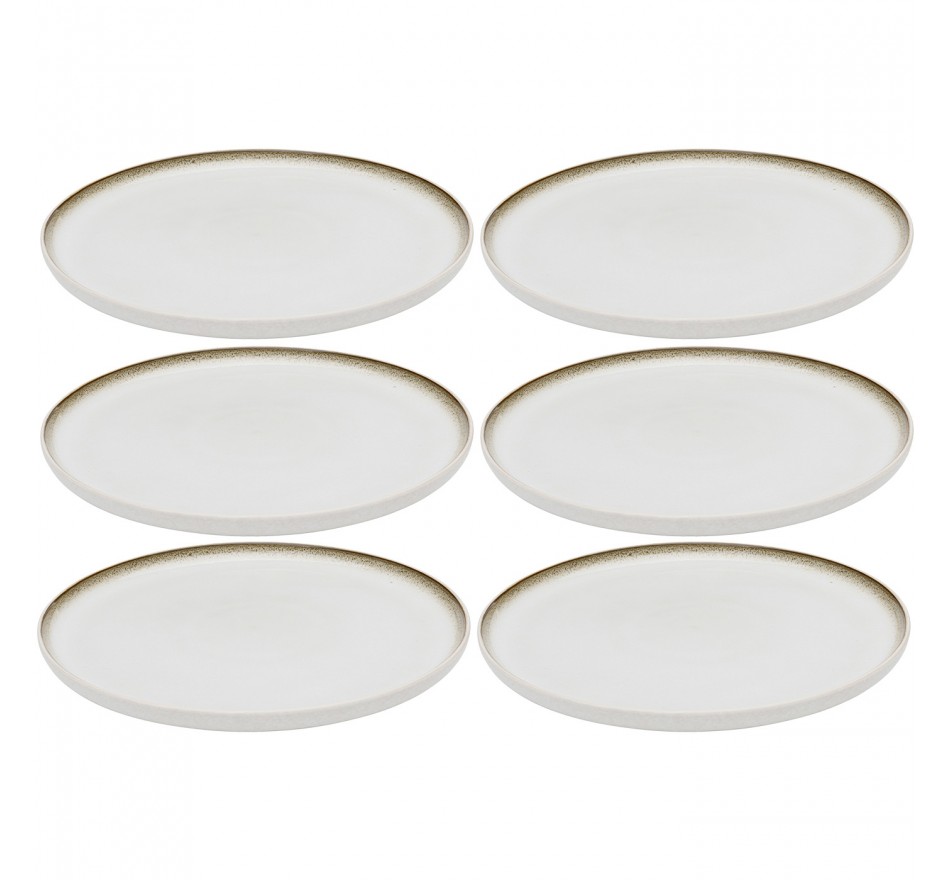 Plate Elio Ø21cm (6/Set) Kare Design