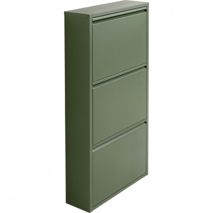 Shoe Container Caruso olive 3 drawers Kare Design