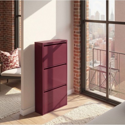 Schoenenkast Caruso paars 3 laden Kare Design