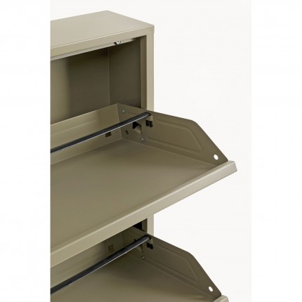 Schoenenkast Caruso kaki 3 laden Kare Design