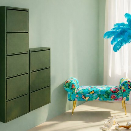 Shoe Container Caruso olive 3 drawers Kare Design