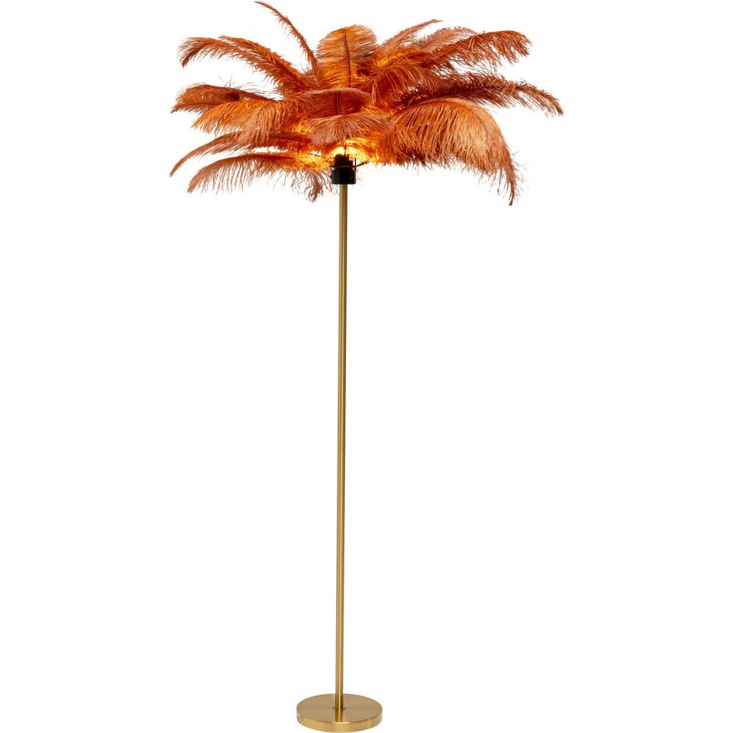 Red feather floor lamp - Kare Design