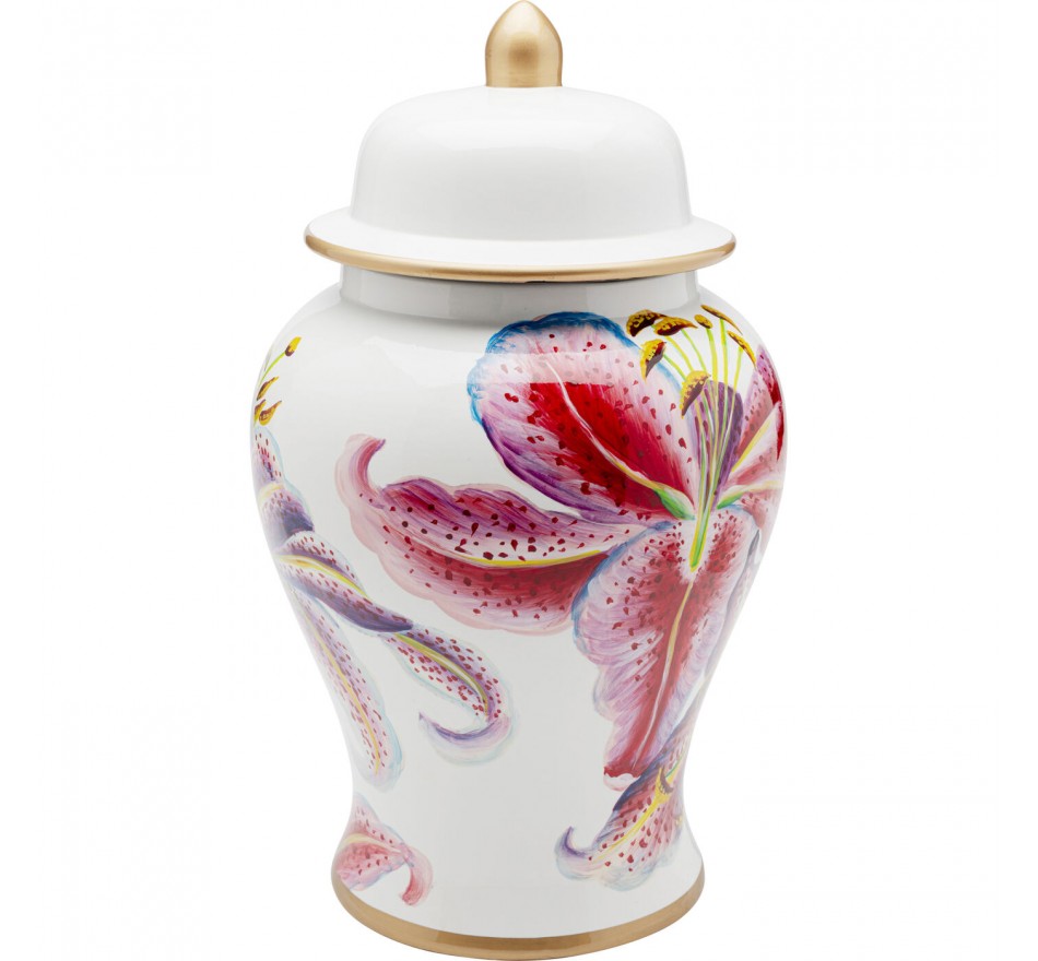 Opberger roze lelies 42cm Kare Design