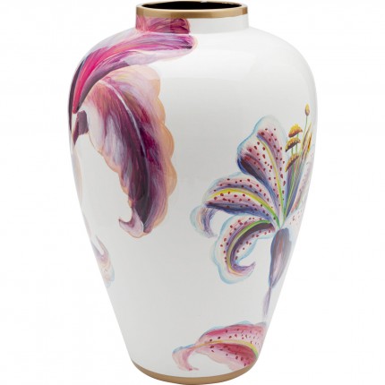 Vase lillies pink 37cm Kare Design