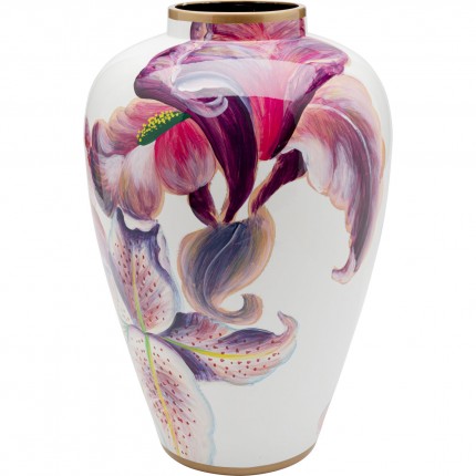 Vase lillies pink 37cm Kare Design