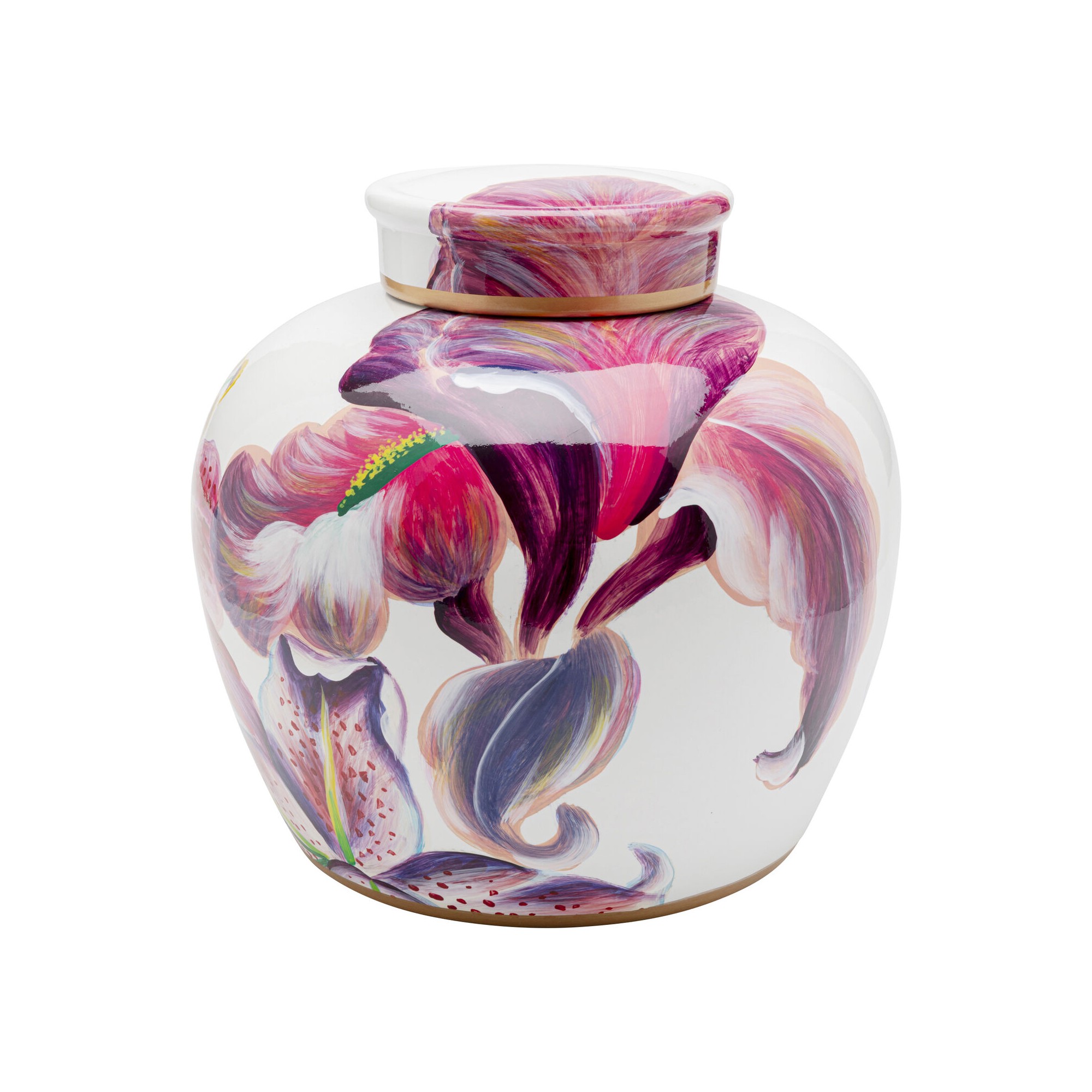 Boîte décorative Lillies pink Ø27cm