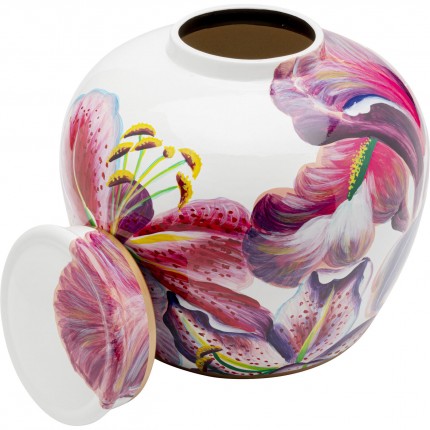 Opberger roze lelies 28cm Kare Design