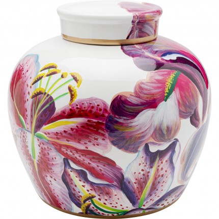 Opberger roze lelies 28cm Kare Design