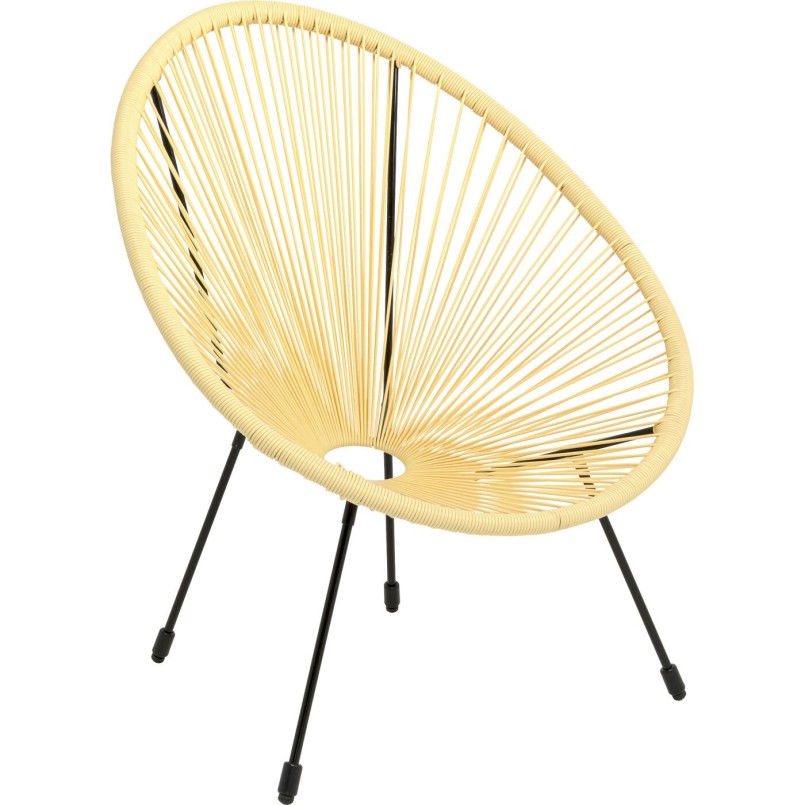 Fauteuil Acapulco jaune clair