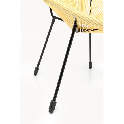 Outdoor Armchair Acapulco butter yellow Kare Design