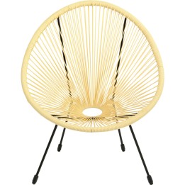 Fauteuil Acapulco jaune clair