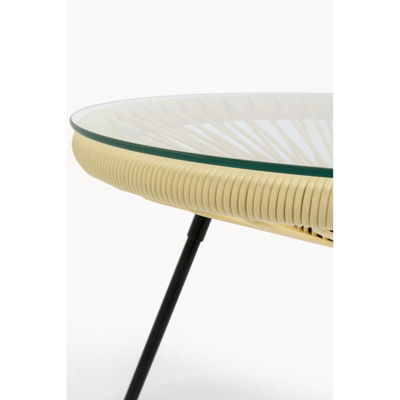 Table d appoint Acapulco jaune clair
