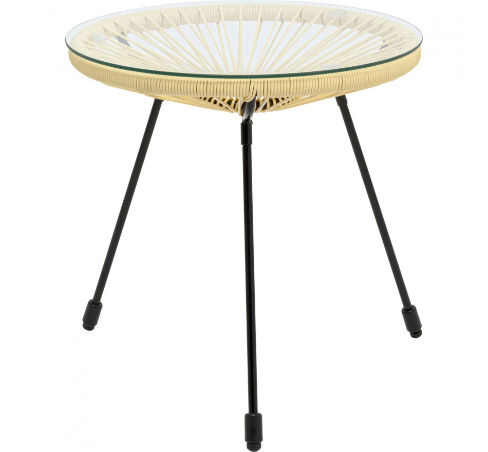 Outdoor Side Table Acapulco butter yellow Kare Design