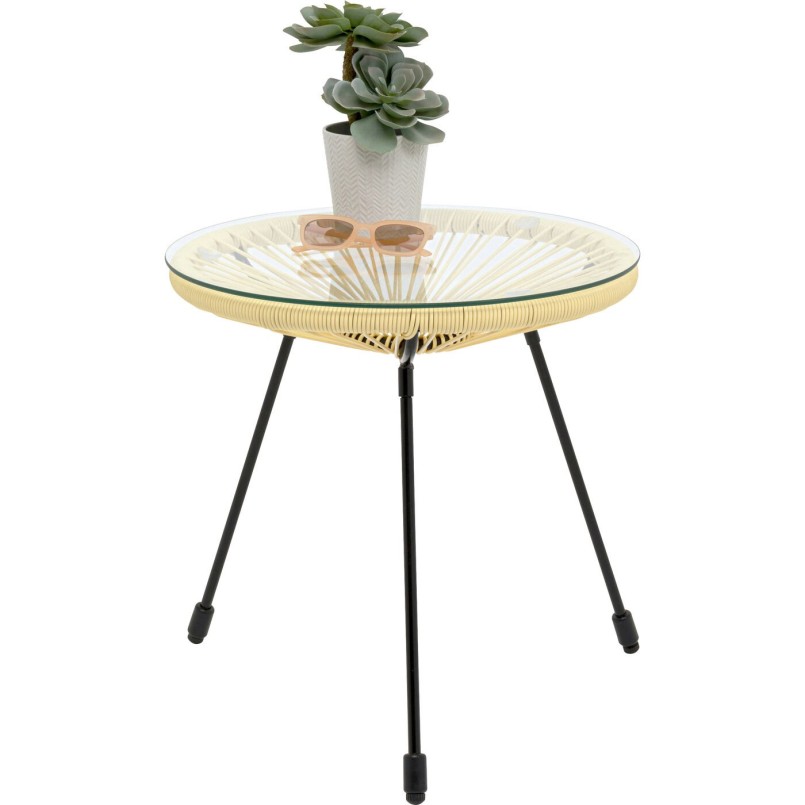 Table d appoint Acapulco jaune clair