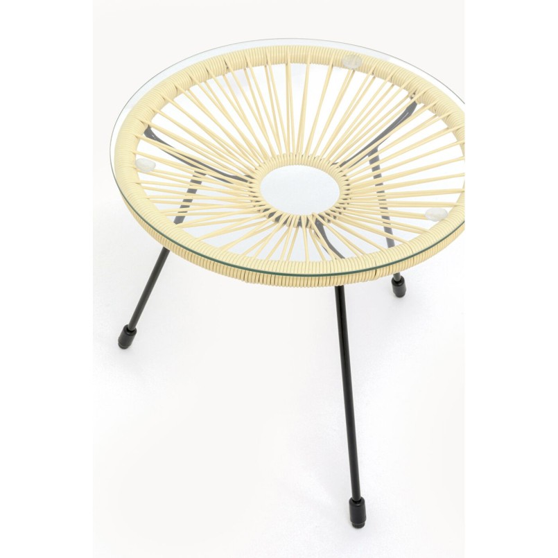 Table d appoint Acapulco jaune clair