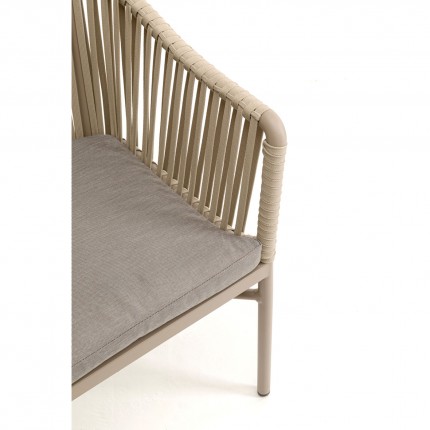 Tuinstoel met armleuningen Santanyi beige Kare Design