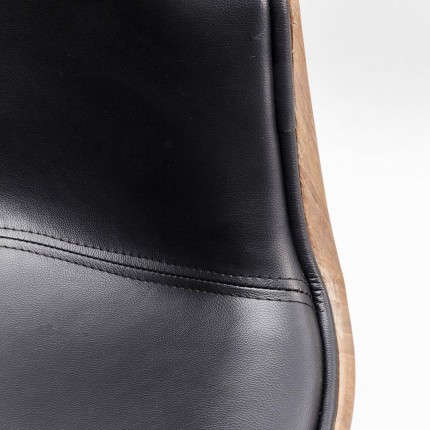 Swivel Armchair Club Walnut Kare Design