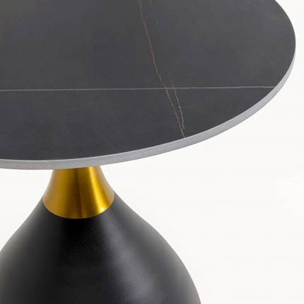 Bijzettafel Wish zwart Ø50cm Kare Design