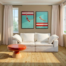 Framed Picture flying 73x103cm Kare Design